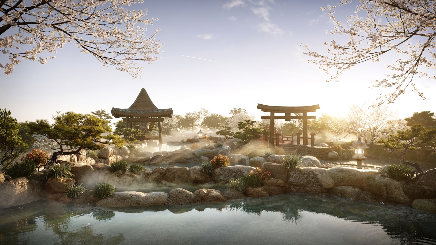 Tổ hợp kho&aacute;ng n&oacute;ng trong Ecopark.