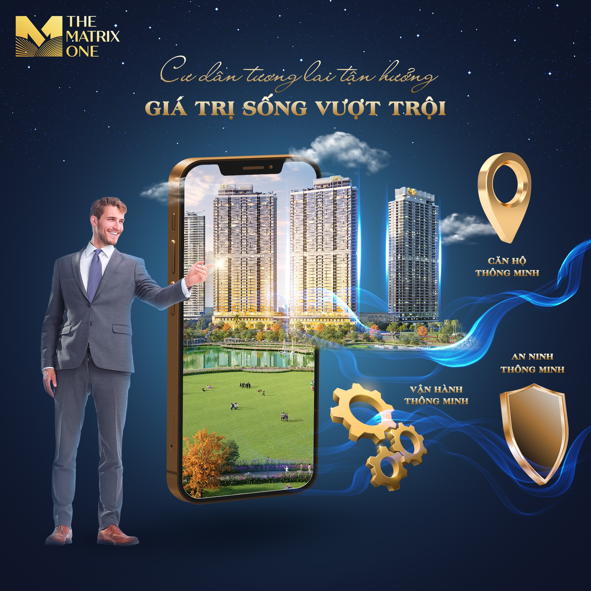 Cư dân The Matrix One được tận hưởng giá trị sống vượt trội nhờ công nghệ thông minh.