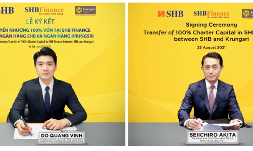 SHB sẽ chuyển nhượng 100% vốn tại SHB Finance cho Krungsri – thành viên thuộc Tập đoàn MUFG 