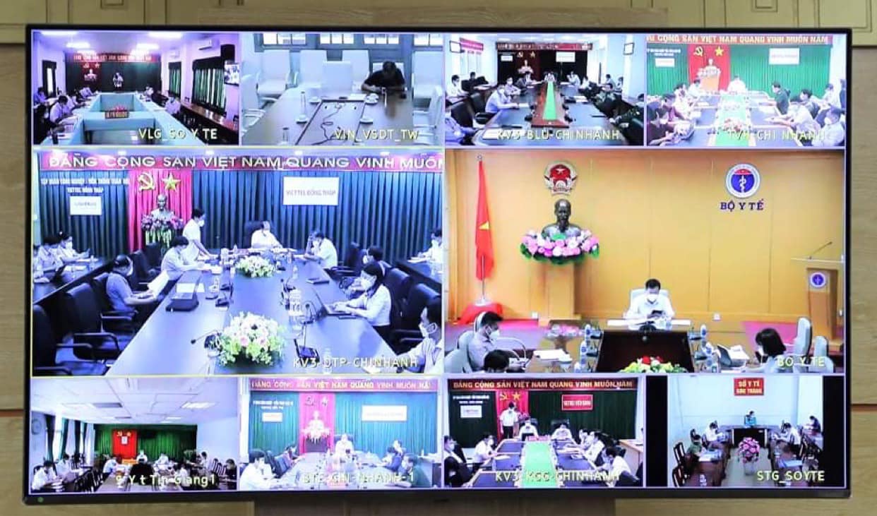 Thứ trưởng Bộ Y tế Đỗ Xuân Tuyên chủ trì cuộc họp trực tuyến với 12 tỉnh, thành Tây Nam Bộ 
