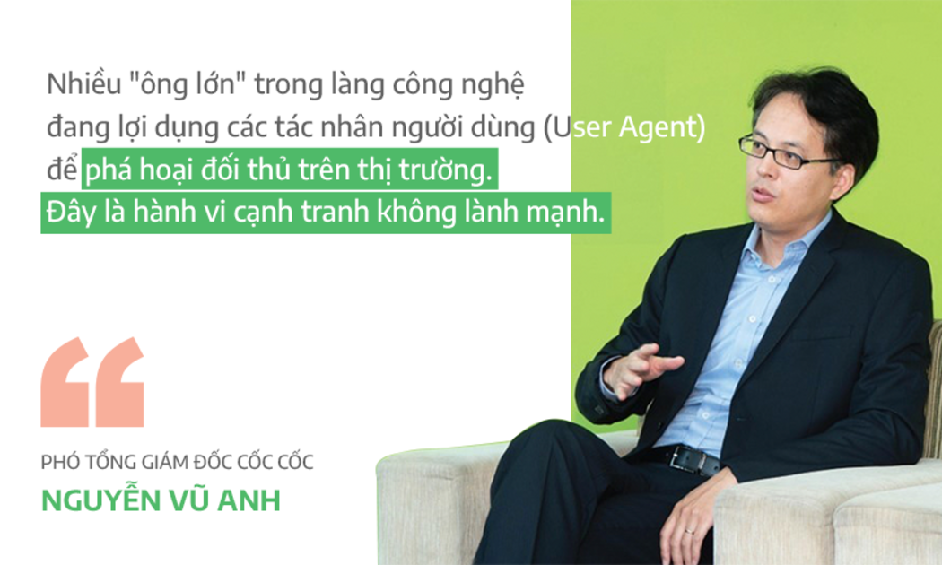 Ông Nguyễn Vũ Anh, Phó Tổng Giám đốc của Cốc Cốc.