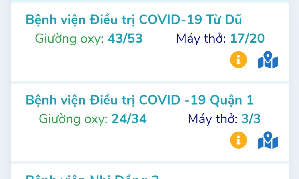 TP.HCM triển khai ứng dụng Oxy247 cấp cứu, tìm giường oxy cho bệnh nhân Covid-19.