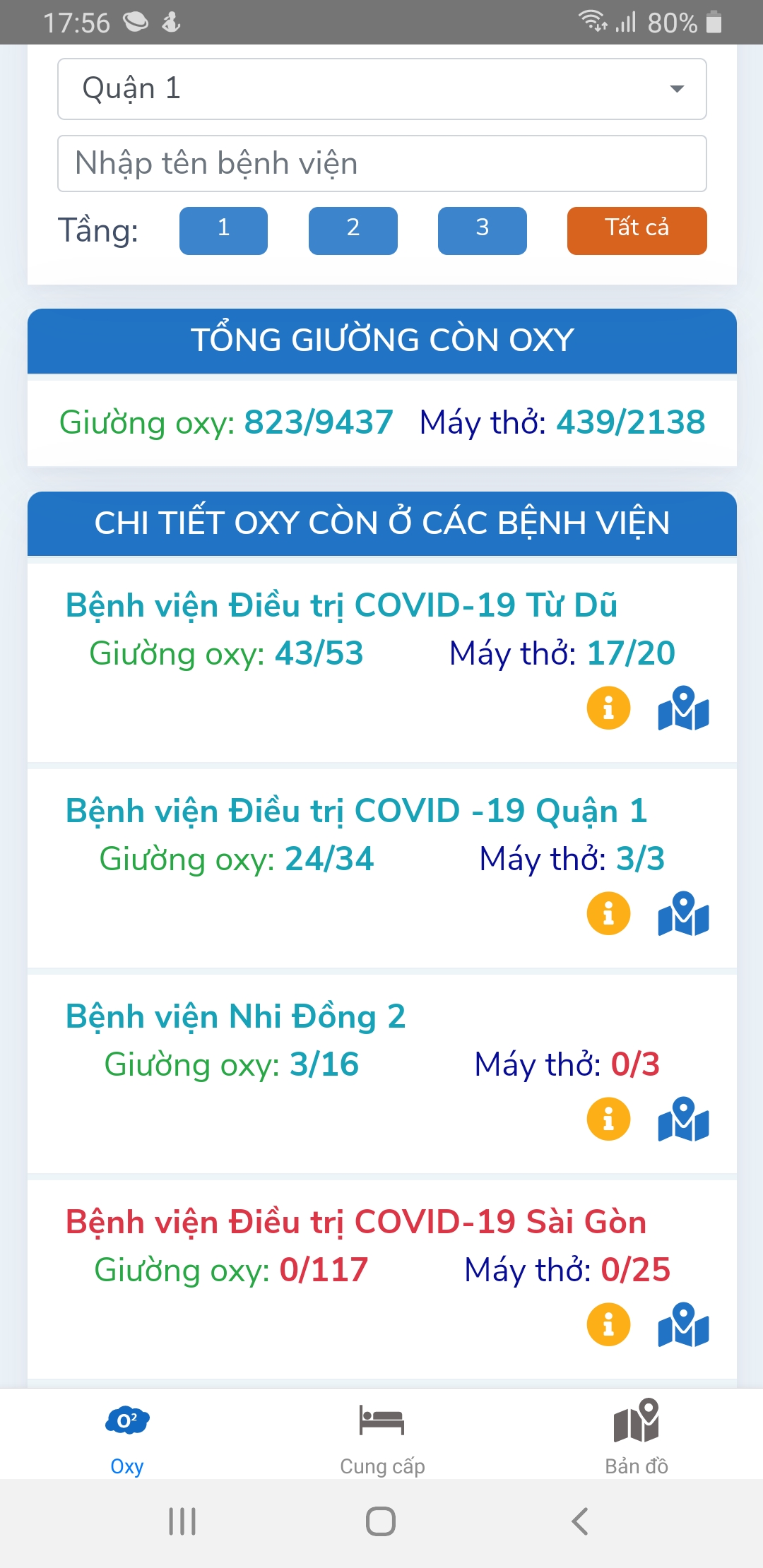 TP.HCM triển khai ứng dụng Oxy247 cấp cứu, tìm giường oxy cho bệnh nhân Covid-19.