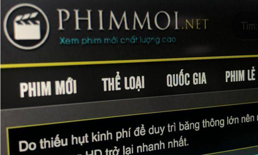 Phimmoi được xem là website phim lậu lớn nhất Việt Nam.