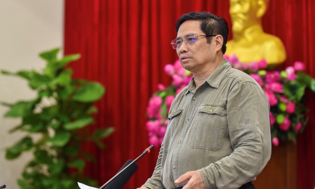 Thủ tướng yêu cầu Bình Dương phấn đấu cố gắng kiểm soát dịch bệnh, chậm nhất tới 15/9 phải kiểm soát được tình hình. Ảnh VGP.