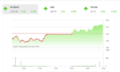 VN-Index kiểm tra lại mốc 1313 điểm