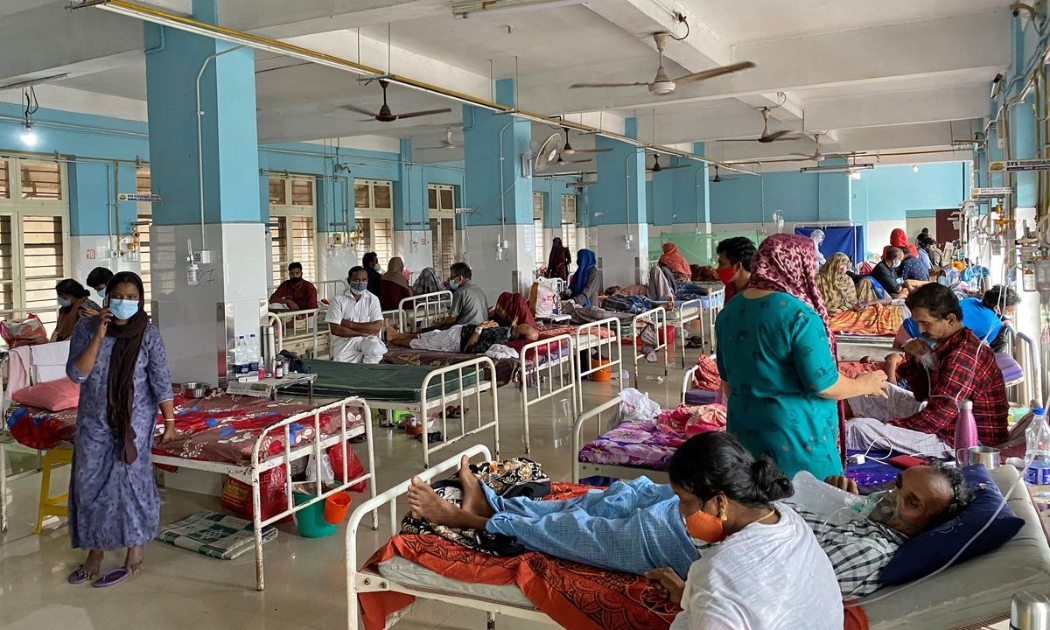 Một khu điều trị bệnh nhân Covid-19 ở Kerala, Ấn Độ, hôm 18/8 - Ảnh: Reuters.