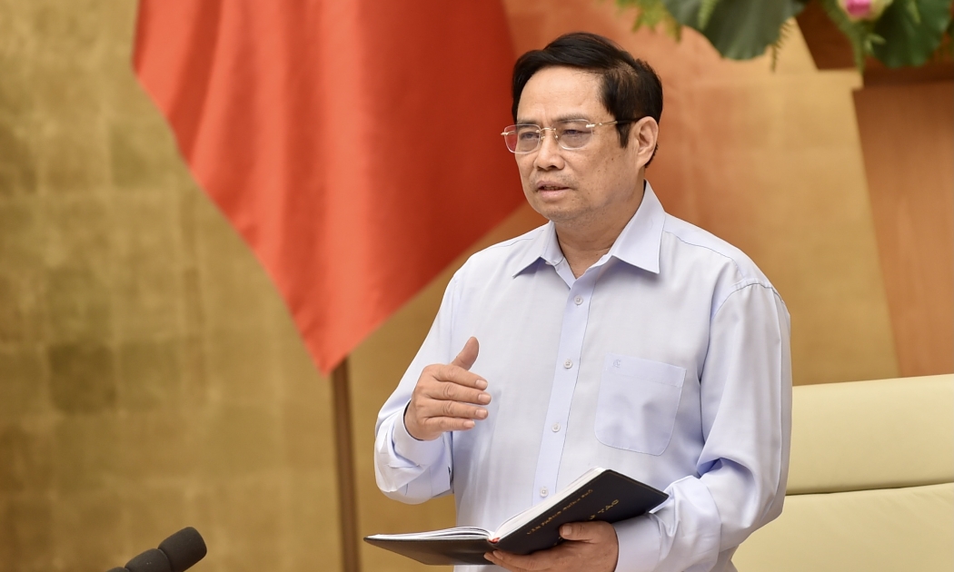 Thủ tướng Phạm Minh Chính phát biểu tại cuộc họp - Ảnh: VGP