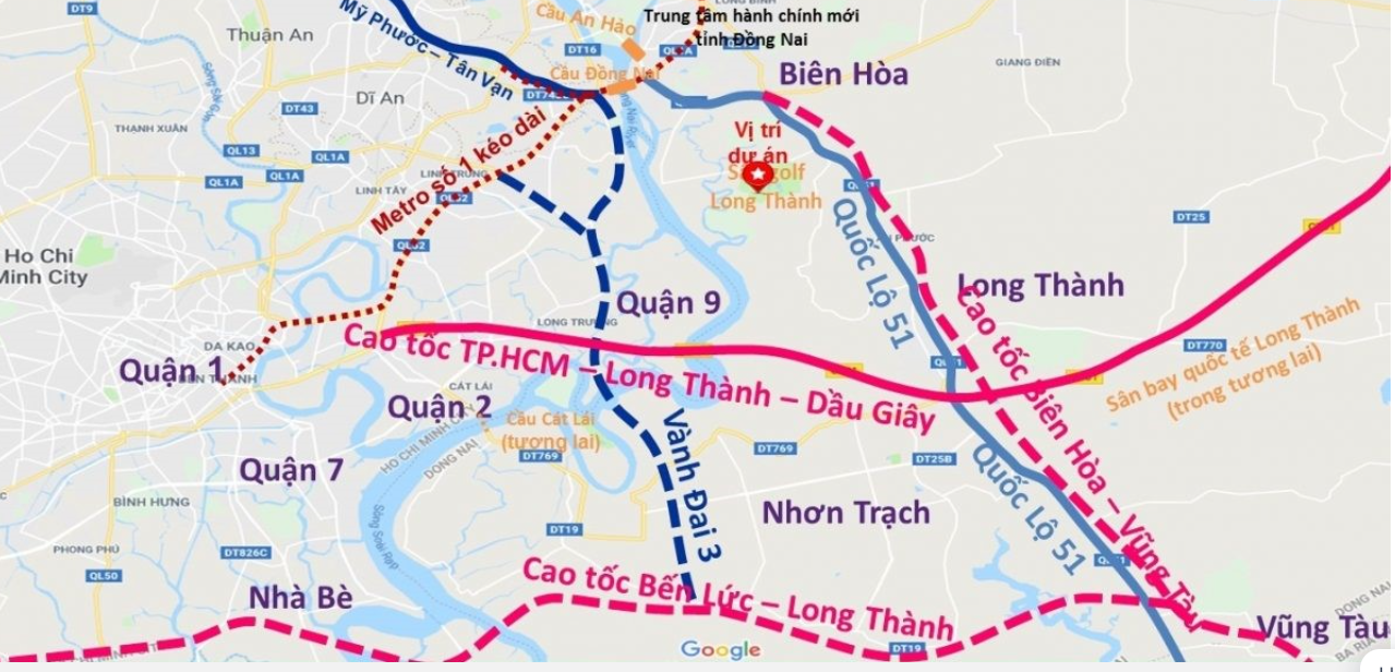 Các tuyến cao tốc kết nối TP. HCM và các tỉnh, thành.