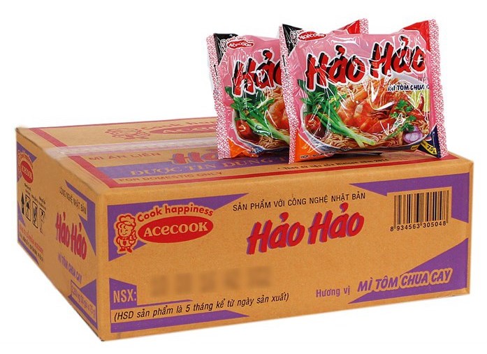 Mì tôm Hảo Hảo của Acecook Việt Nam.