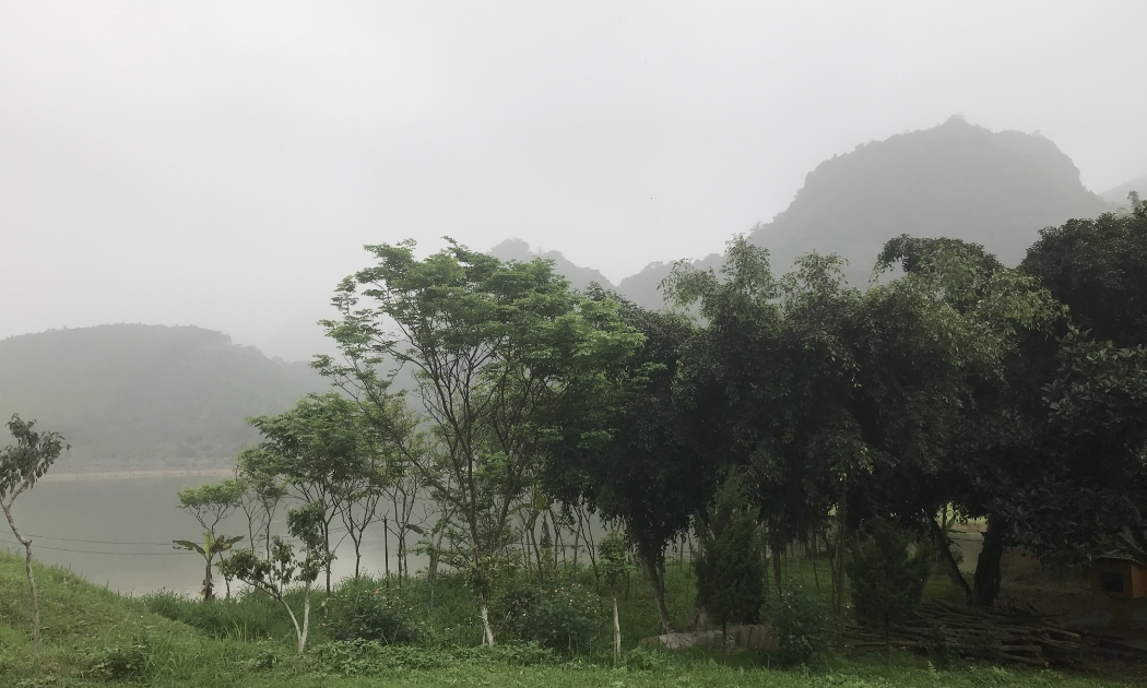 Mảnh đất 1.000m2 khi còn lối đi vòng.