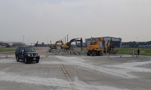 Cảnh cáo 2 nhà thầu thi công dự án nâng cấp sân bay Nội Bài