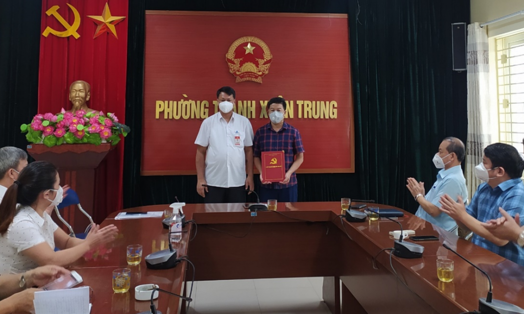 Ông Nguyễn Xuân Hải được điều động giữ chức vụ Bí thư Đảng ủy phường Thanh Xuân Trung, nhiệm kỳ 2020-2025 vào sáng ngày 2/9.