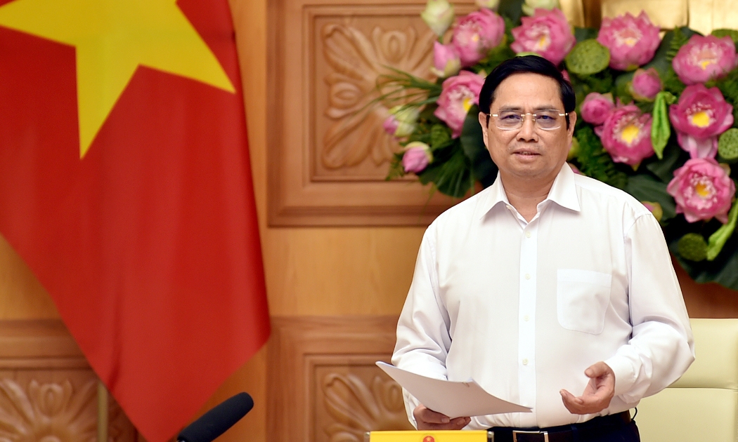 Thủ tướng Phạm Minh Chính phát biểu tại làm việc - Ảnh: VGP/Nhật Bắc