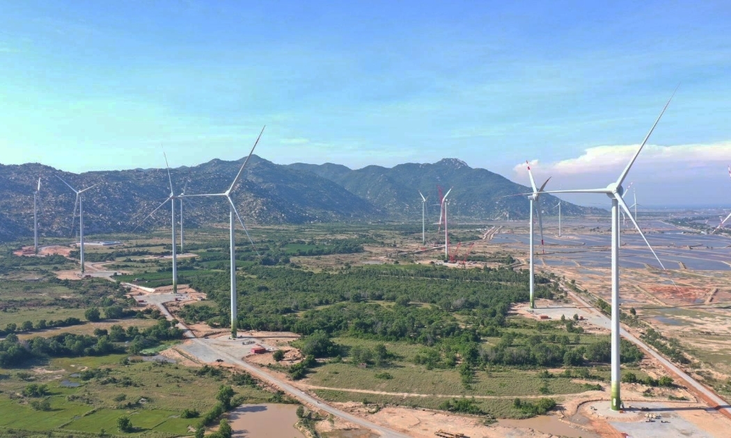 Nhà máy điện gió 7A tại xã Phước Minh, huyện Thuận Nam, tỉnh Ninh Thuận.