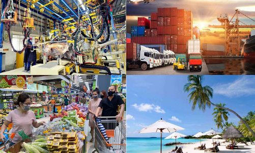 Tháng 8: Xã hội giãn cách, kinh tế “co lại”