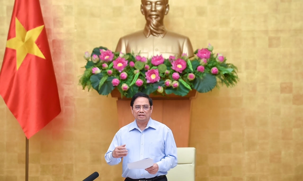 Thủ tướng Phạm Minh Chính phát biểu tại cuộc họp - Ảnh: VGP