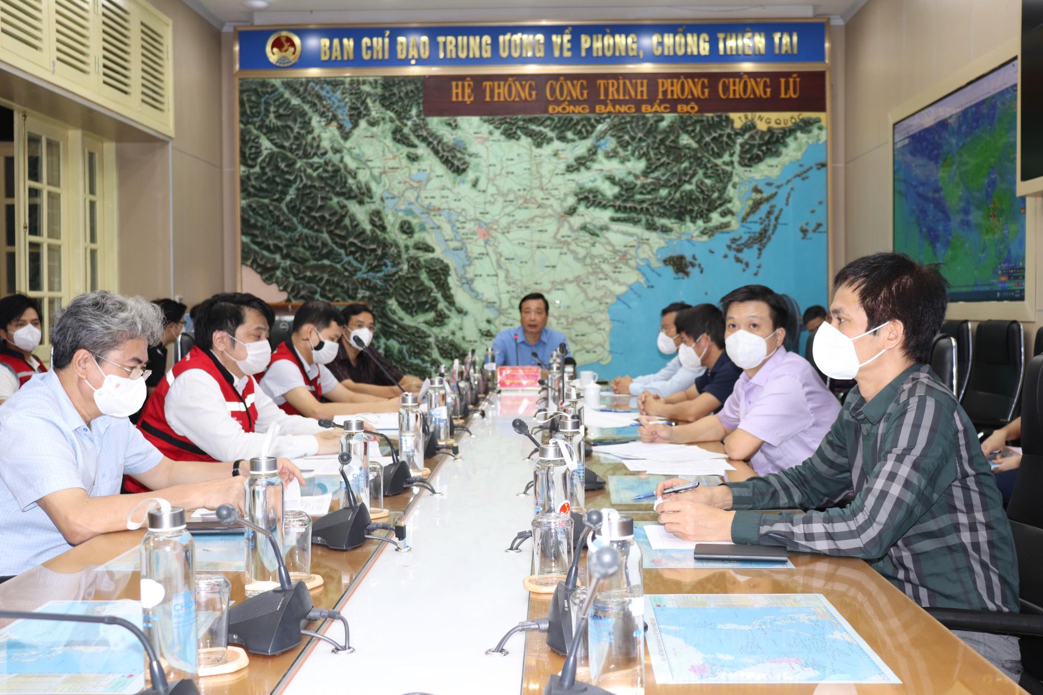 Cuộc họp ứng phó bão Conson, sáng 8/9/2021