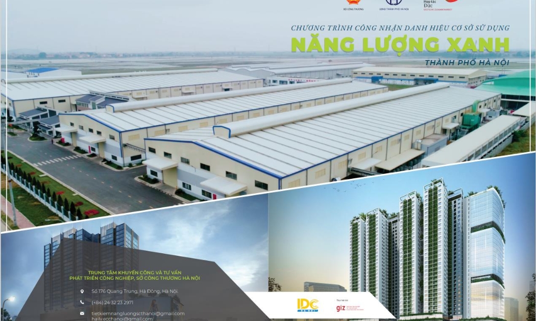 Chương trình công nhận danh hiệu cơ sở sử dụng năng lượng xanh thành phố Hà Nội.