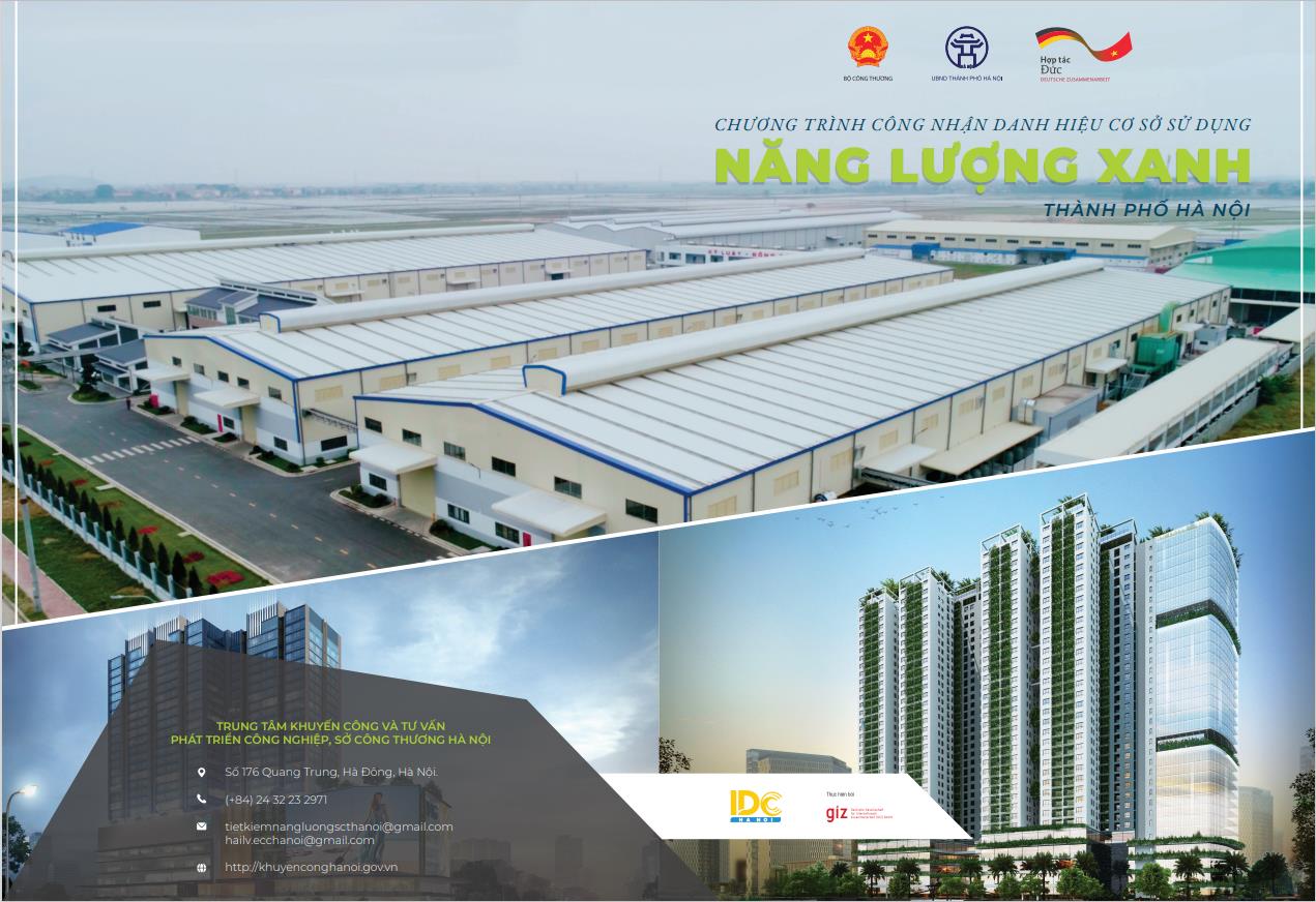 Chương trình công nhận danh hiệu cơ sở sử dụng năng lượng xanh thành phố Hà Nội.