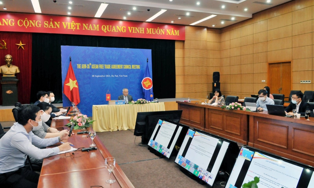 Hội nghị Hội đồng Khu vực mậu dịch tự do ASEAN lần thứ 35 (AFTA 35) đã diễn ra theo hình thức trực tuyến