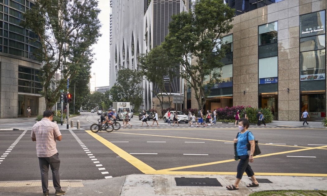 Đường phố Singapore hôm 6/9 - Ảnh: Bloomberg.