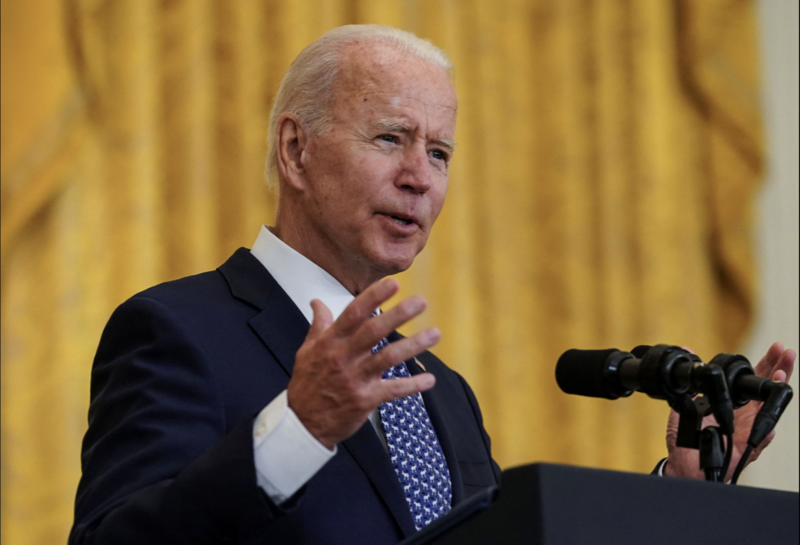 Tổng thống Mỹ Joe Biden phát biểu tại Nhà Trắng hôm 8/9 - Ảnh: Reuters.