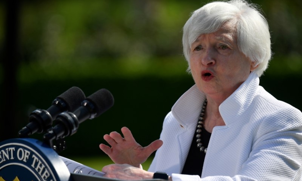 Bộ trưởng Bộ Tài chính Mỹ Janet Yellen đang lo ngại về nguy cơ hết tiền của Chính phủ nước này nếu trần nợ quốc gia không sớm được nâng - Ảnh: Reuters.