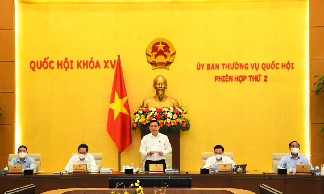 Phiên họp thứ 2 của Uỷ ban Thường vụ Quốc hội ngày 17/8/2021 - Ảnh: Quochoi.vn