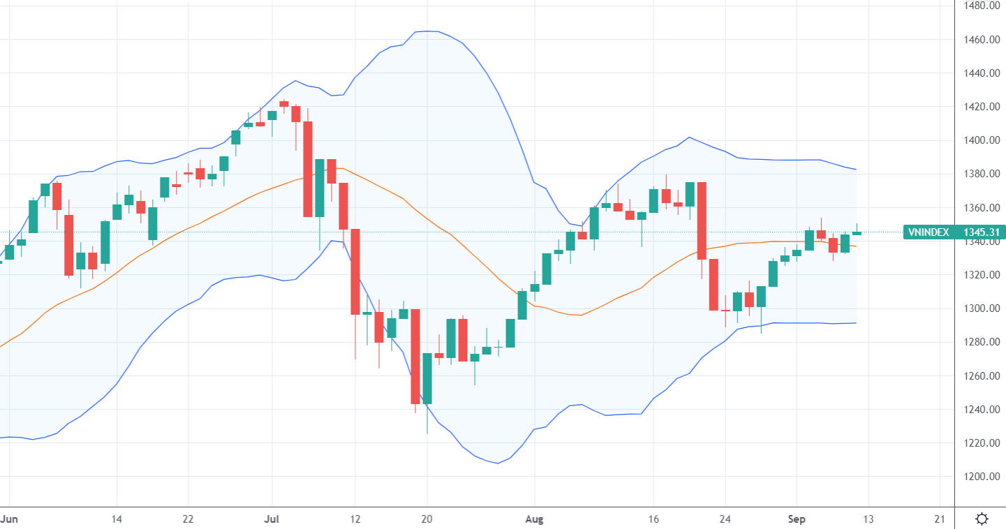 Diễn biến chỉ số VN-Index.