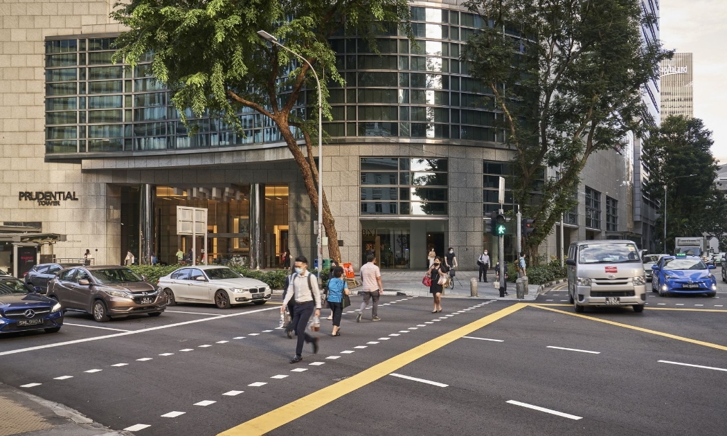Đường phố ở quận trung tâm Singapore hôm 6/9 - Ảnh: Bloomberg.