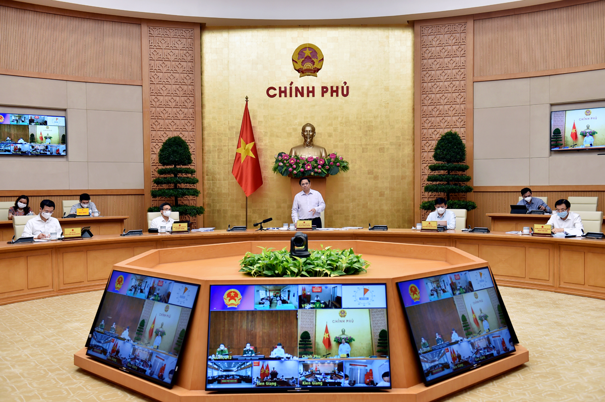 Thủ tướng phát biểu tại buổi làm việc - Ảnh: VGP