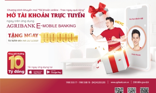 Mở tài khoản trực tuyến Agribank “ghi điểm” với người dùng