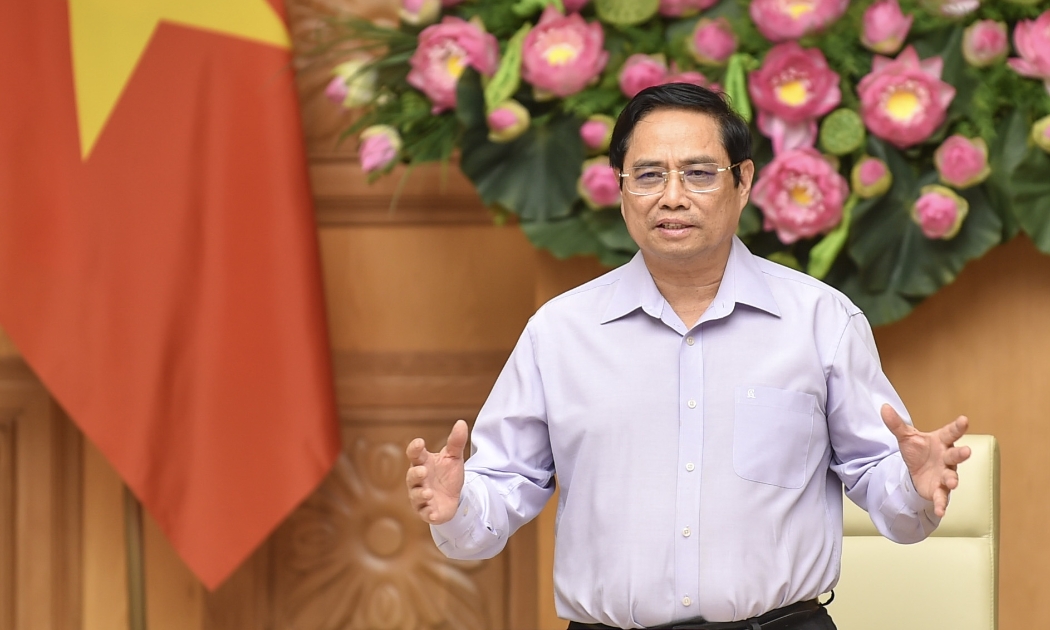 Thủ tướng Phạm Minh Chính phát biểu tại buổi làm việc - Ảnh: VGP