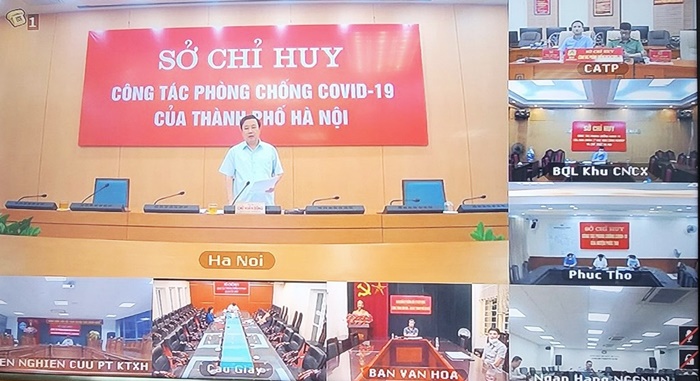 Phó Chủ tịch UBND TP. Hà Nội Chử Xuân Dũng chỉ đạo tại giao ban. Ảnh - Quỳnh Anh. 
