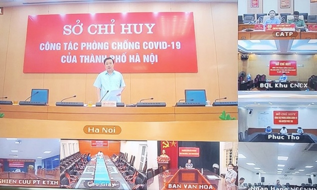 Phó Chủ tịch UBND TP. Hà Nội Chử Xuân Dũng chỉ đạo tại giao ban. Ảnh - Quỳnh Anh.