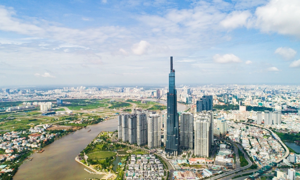Toà tháp The Landmark 81 có chiều cao hơn 461m - biểu tượng mới của TPHCM.