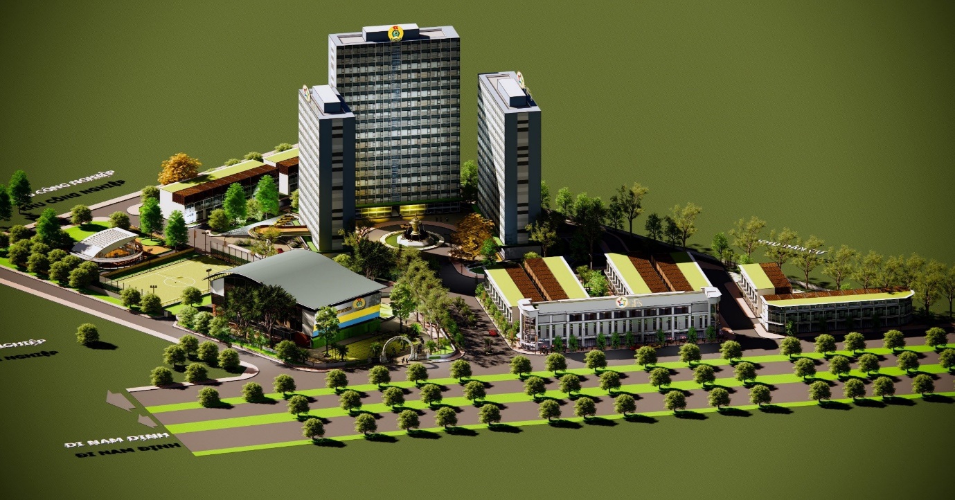 Khu nh&agrave; ở thiết chế C&ocirc;ng đo&agrave;n tại Nam Định sẽ được Tập đo&agrave;n GFS &aacute;p dụng sử dụng cấu kiện tiền chế.