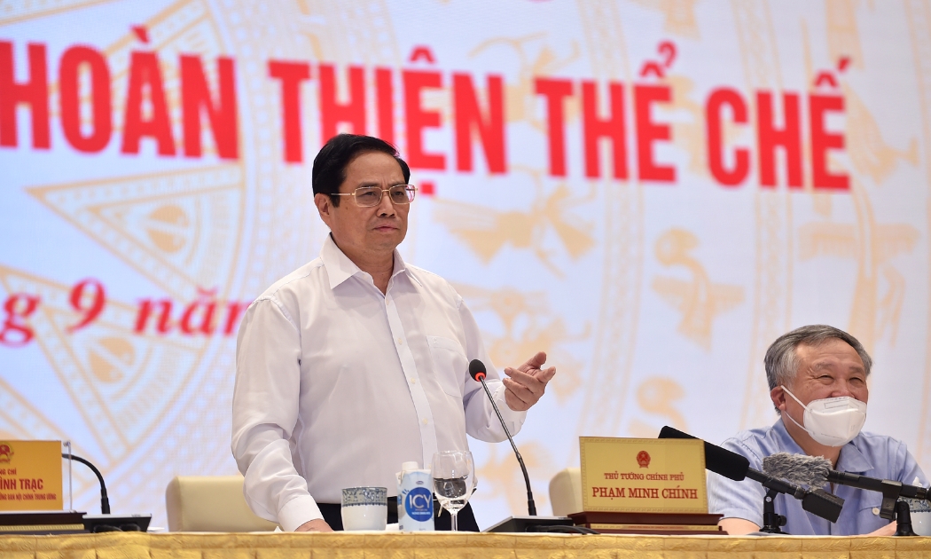Thủ tướng Phạm Minh Chính phát biểu tại hội nghị - Ảnh: VGP