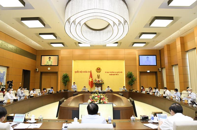 The third session of the National Assembly Standing Committee on September 16. Source: Quochoi.vn