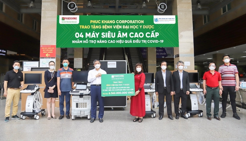 Phuc Khang Corp. donates ultrasound machines to University Medical Center in HCMC