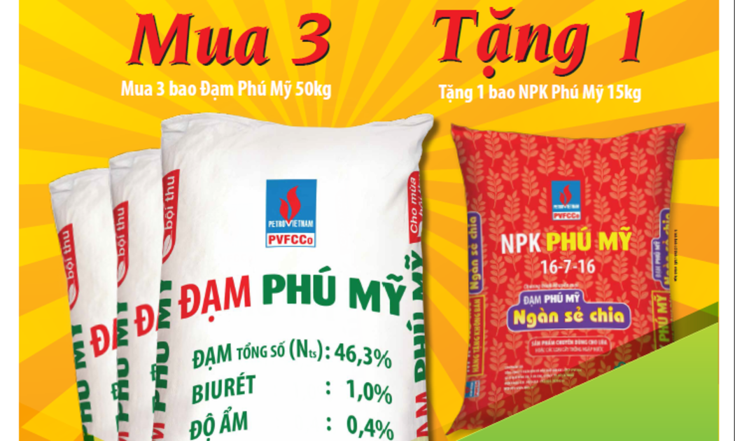 Tổng số quà tặng mà PVFCCo gửi đến bà con nông dân là hơn 3.000 tấn phân bón, với giá trị hơn 30 tỷ đồng.