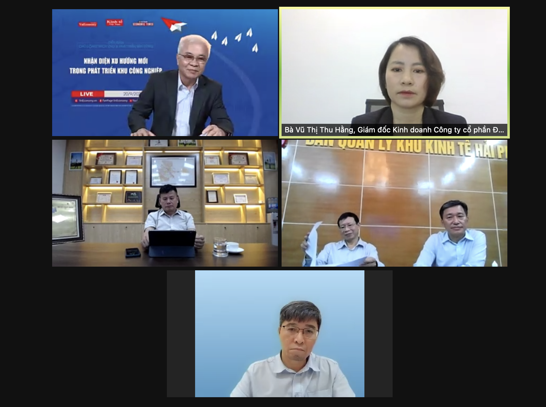 Toạ đàm Nhận diện xu hướng mới trong phát triển khu công nghiệp.
