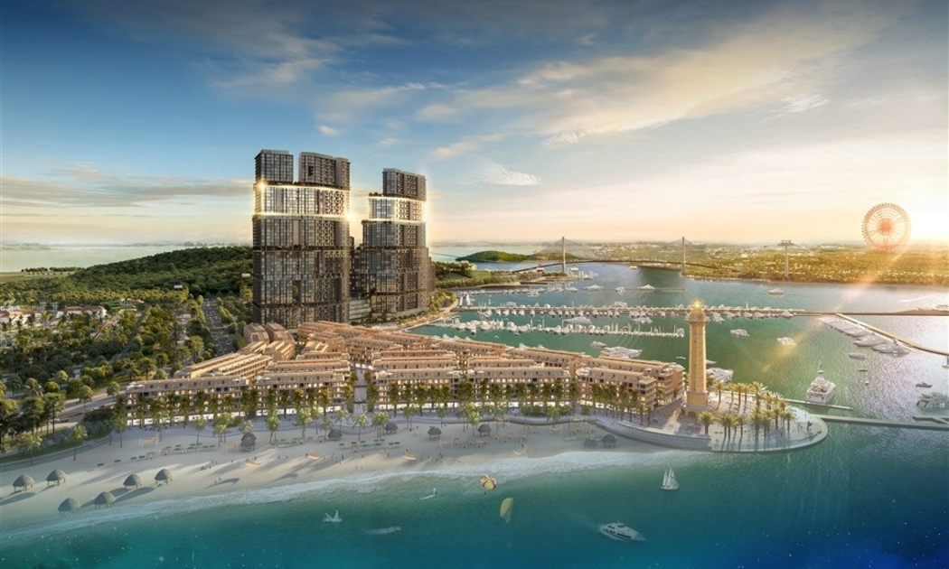 Phối cảnh căn hộ The Platinum từ tầng 34 đến 41 của Sun Marina Town.