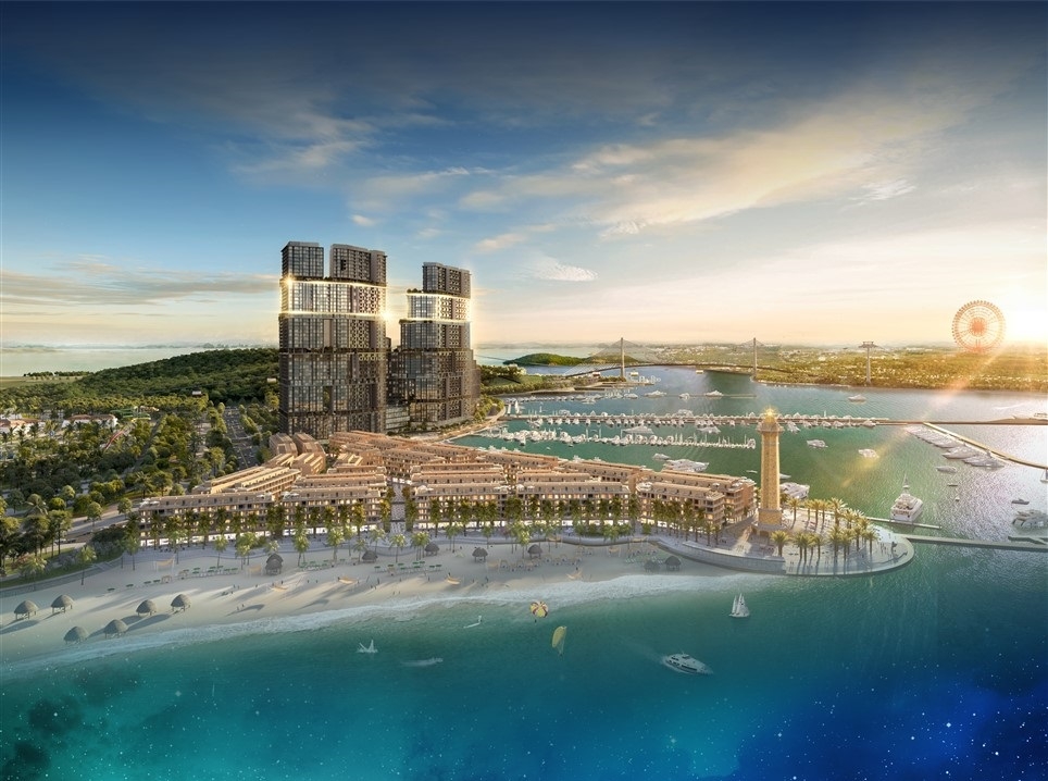 Phối cảnh căn hộ The Platinum từ tầng 34 đến 41 của Sun Marina Town.