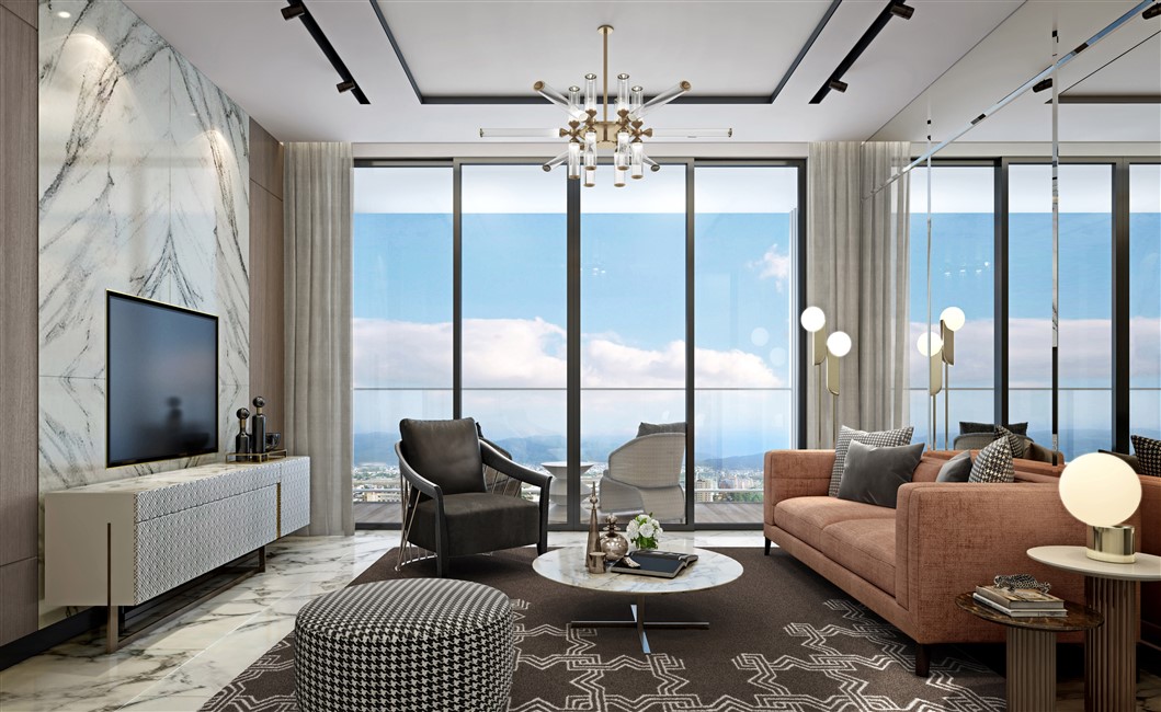 Phối cảnh chủ nhân The Platinum có thể lựa chọn các phong cách nội thất khác nhau.