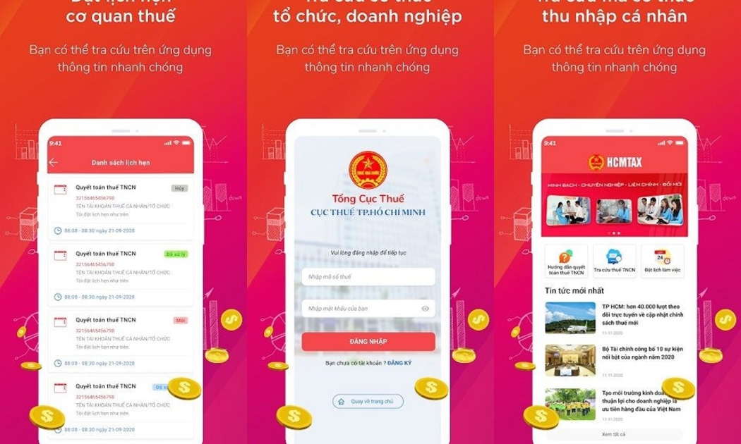 Người dân, doanh nghiệp TP. Hồ Chí Minh có thể nộp thuế trên điện thoại di động.