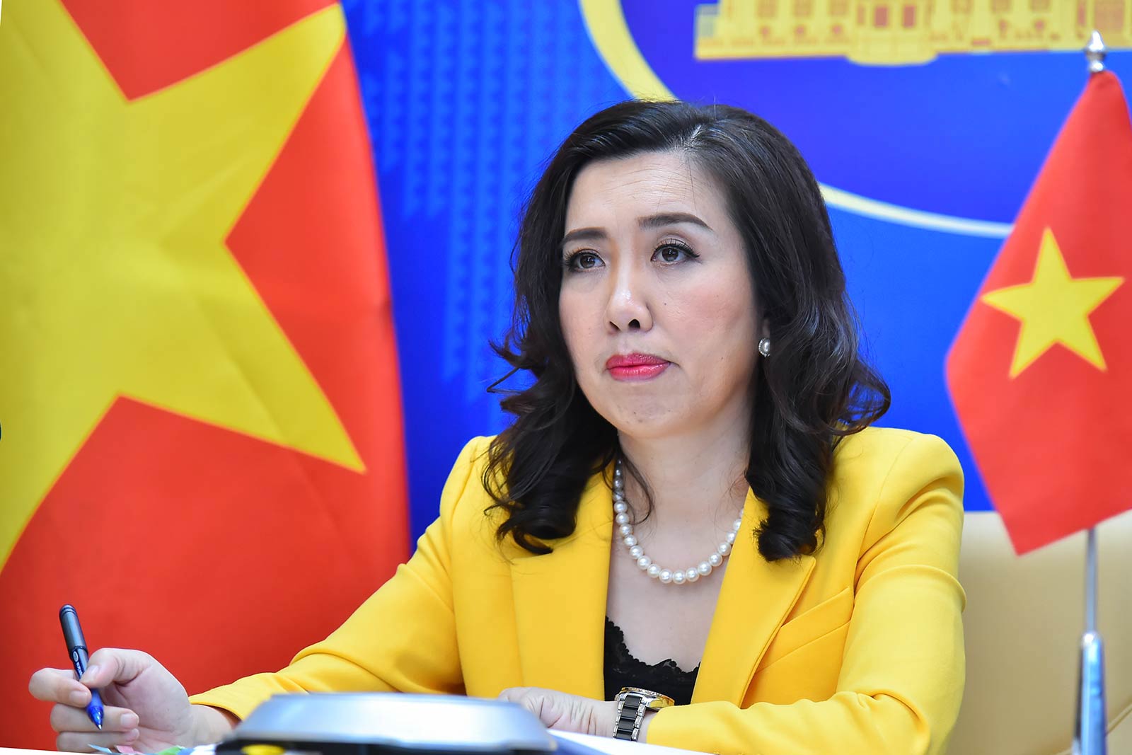 Người phát ngôn Bộ Ngoại giao Lê Thị Thu Hằng - Ảnh: Bộ Ngoại giao