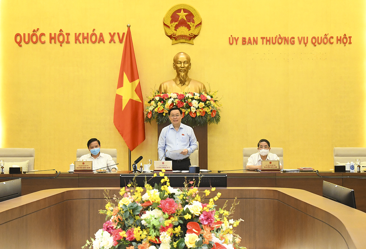 Chủ tịch Quốc hội phát biểu tại phiên họp - Ảnh: Quochoi.vn