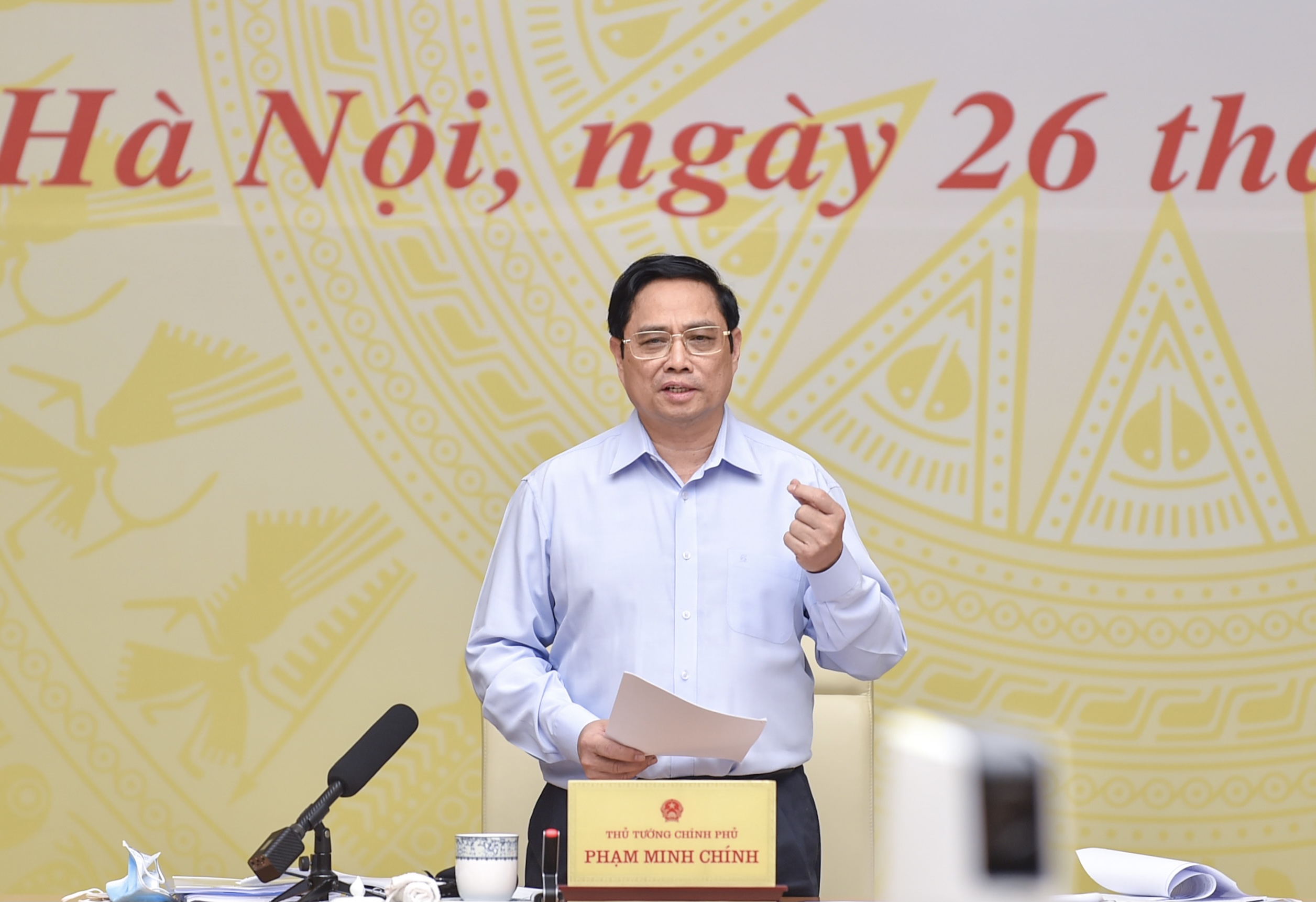 Thủ tướng Phạm Minh Chính phát biểu tại hội nghị - Ảnh: VGP